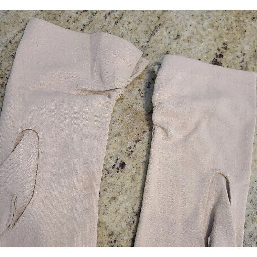 Vintage Womens Size L/XL Flesh Beige Nylon Formal 11.5